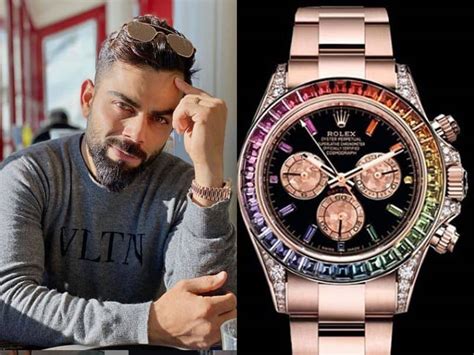 virat kohli rolex daytona|virat kohli rainbow.